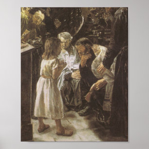Poster Jésus Âgé De Douze Ans Dans Le Temple 1879