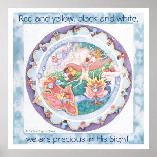 Poster Jésus aime les petits enfants du monde