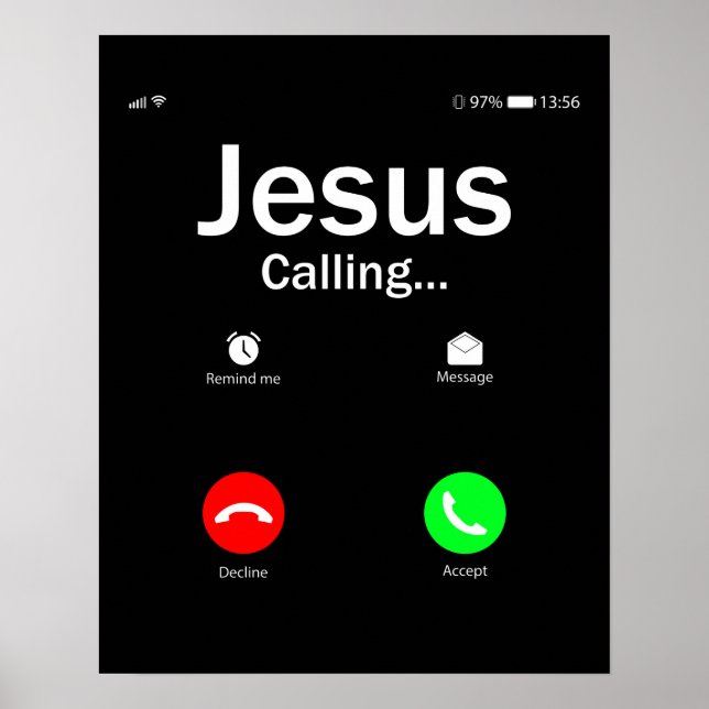 Poster Jésus Appelle (Devant)