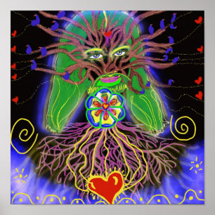 Poster Jésus, arbre de la vie