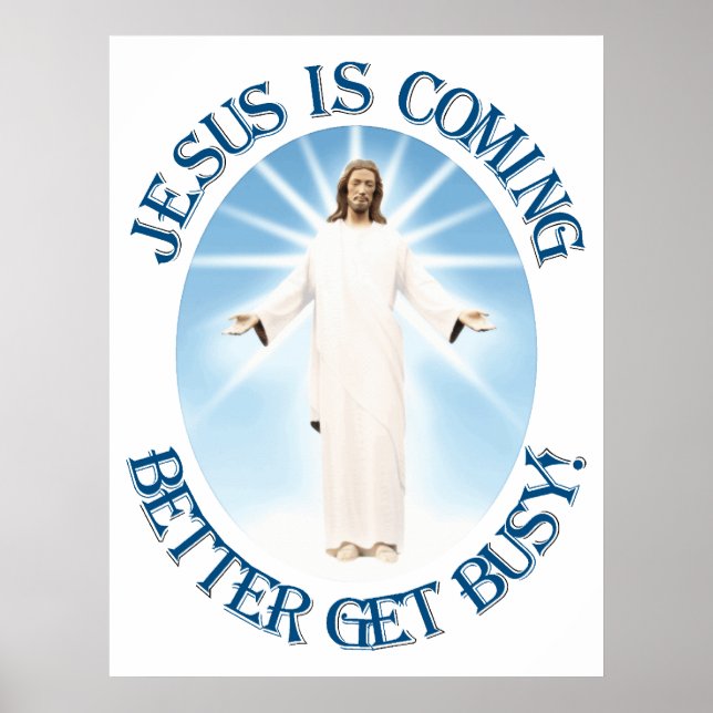 Poster Jésus arrive (Devant)