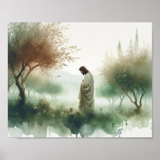 Poster Jésus au jardin de Gethsémani