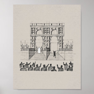 Poster Jésus avant Pilate - Roi des Juifs Mur de la Bible