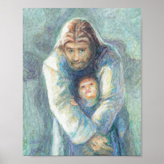 Poster Jésus Avec Un Enfant