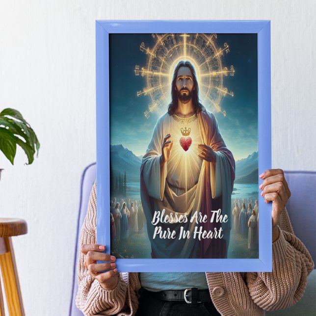 Poster Jésus bénit la Pure : Coeur au milieu de beaucoup (Créateur téléchargé)