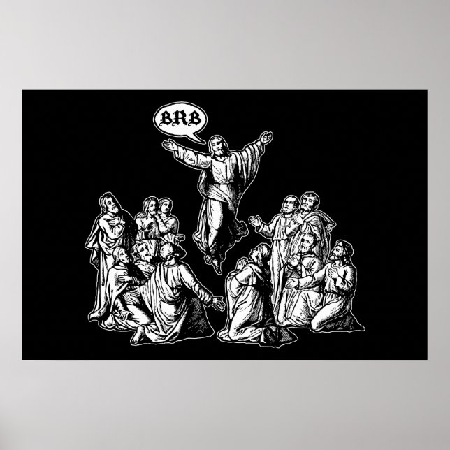 Poster Jesus BRB lol (Devant)