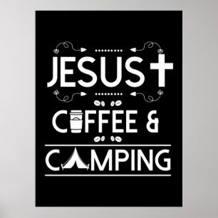 Poster Jesus Café Et Camping