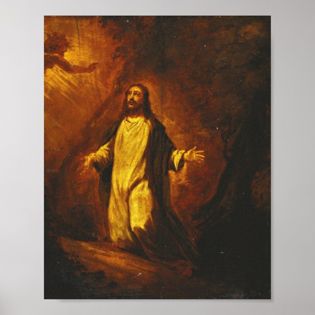 Poster Jésus Christ à Gethsémani (Devant)
