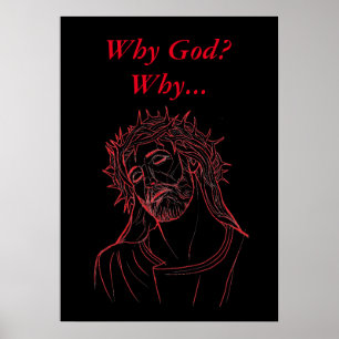 Poster Jésus-Christ avec la couronne d'épines, pourquoi D