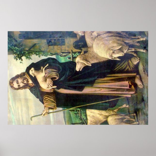 Poster Jésus Christ Bon Pasteur (Devant)
