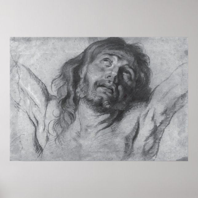 Poster Jésus Christ dessinateur Anthony van Dyck (Devant)