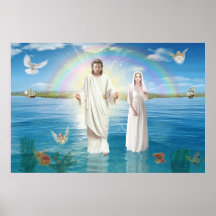 Jésus Christ et la Vierge Marie Regina Coeli