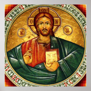 Poster Jésus-Christ Hristos Pantocrator