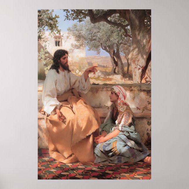 Poster Jésus Christ Martha et Marie B (Devant)