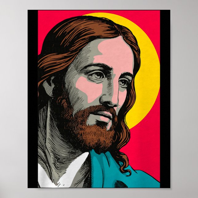 Poster Jesus Christ P Art Religious Easter &amp; Christma (Devant)