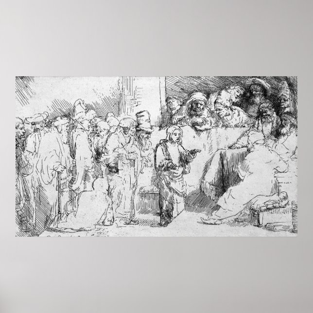 Poster Jésus Christ parmi les médecins (Devant)