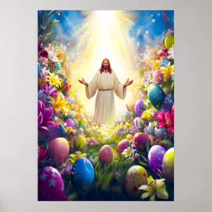Poster Jésus Christ Résurrection Pâques