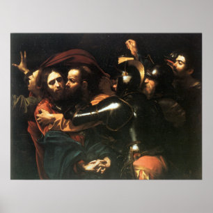 Poster Jésus-Christ saint vintage, judas baiser, peignant