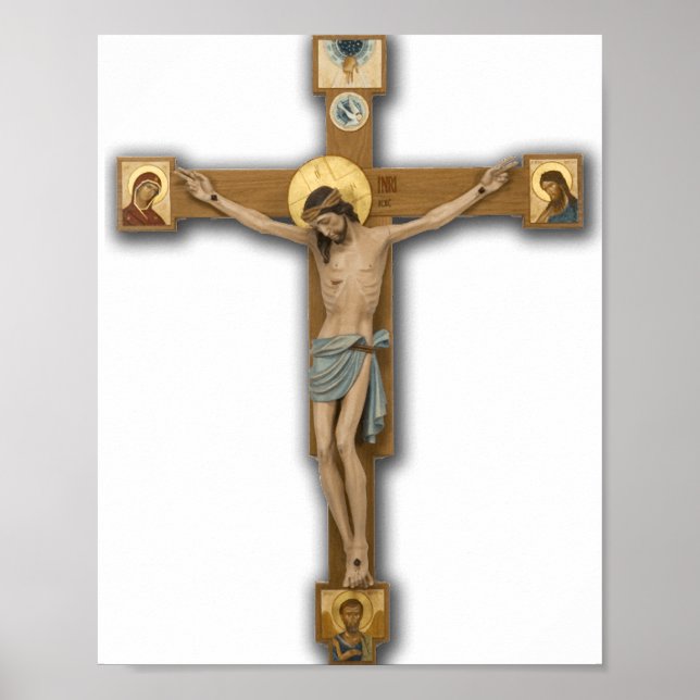 Poster Jésus-Christ sur l'affiche croisée (Devant)