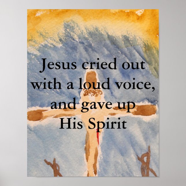Poster Jésus Crusifié (Devant)
