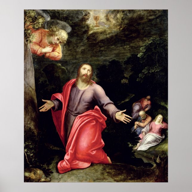 Poster Jésus dans le Jardin des Oliviers, c.1590-95 (Devant)