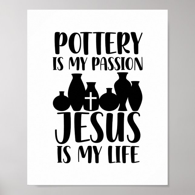 Poster Jésus de poterie | Christian Faith Potter idées ca (Devant)