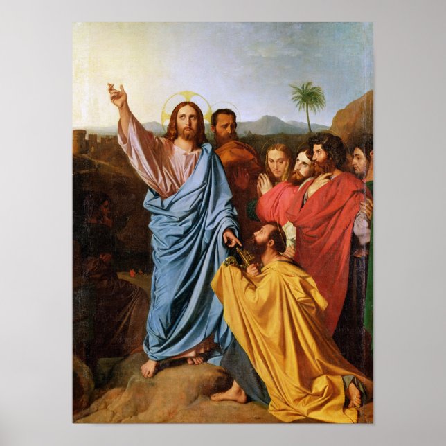 Poster Jésus de retour des clés à saint Pierre, 1820 (Devant)