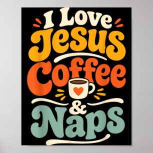 Poster Jésus drôle Café Foi chrétienne Prière du matin