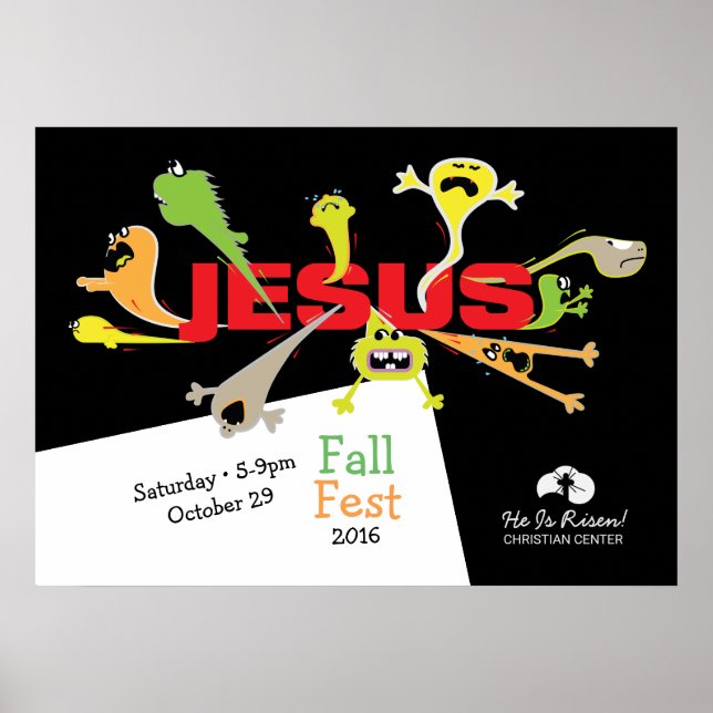 Poster Jésus effrayant (Devant)