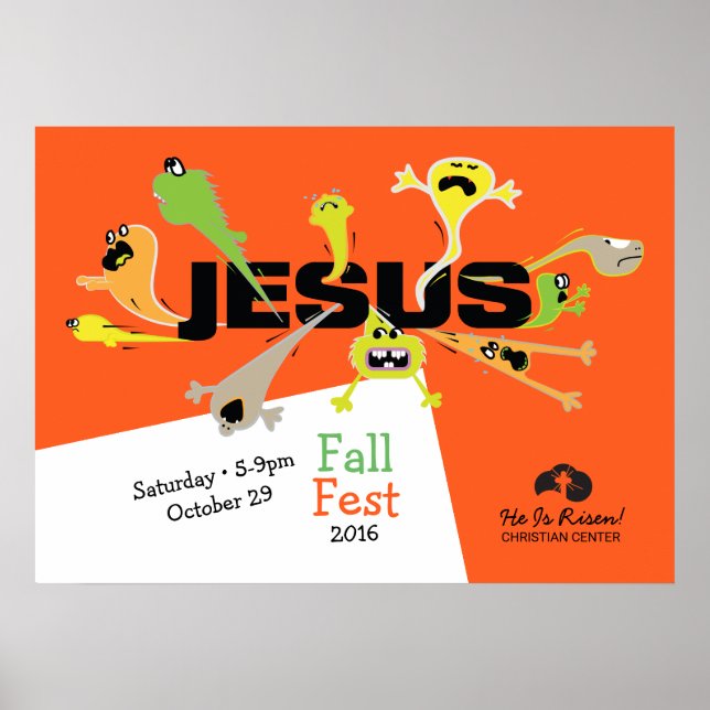 Poster Jésus effrayant (Devant)