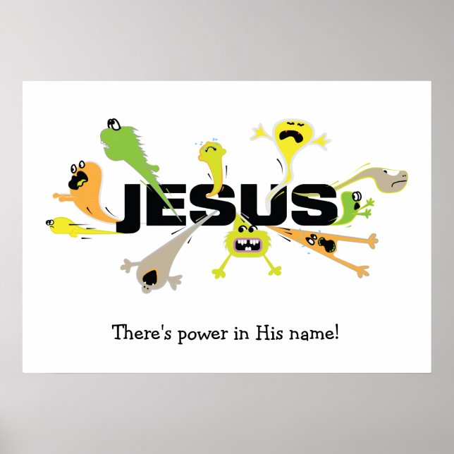 Poster Jésus effrayant (Devant)