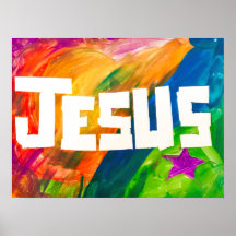 Poster - Jésus en pleine couleur