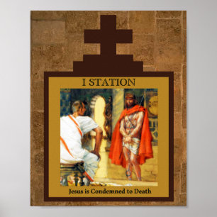 Poster Jésus est condamné à l'affiche de la station de