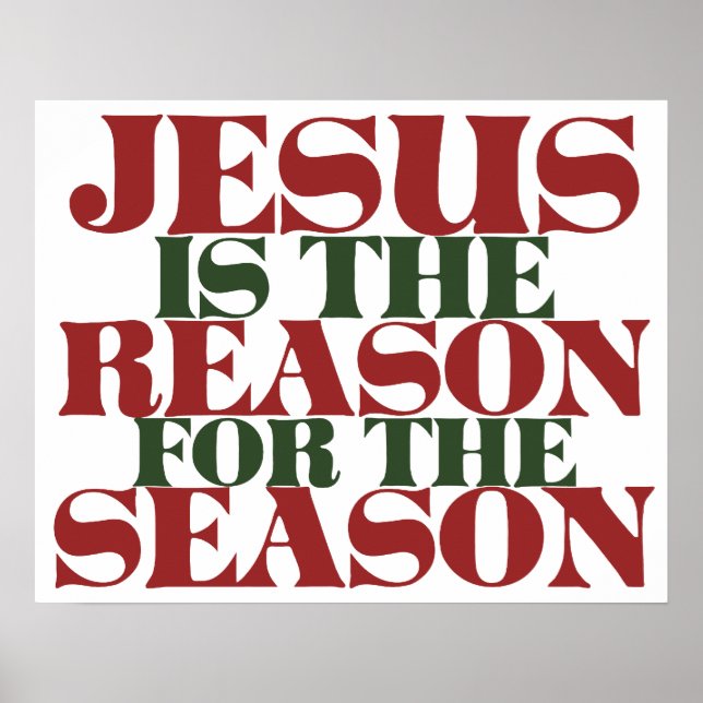 Poster Jésus est la raison de la saison (Devant)