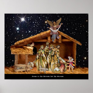 Poster Jésus est la raison de la saison.