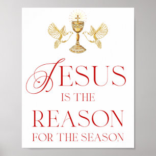 Poster Jésus est la raison de la saison
