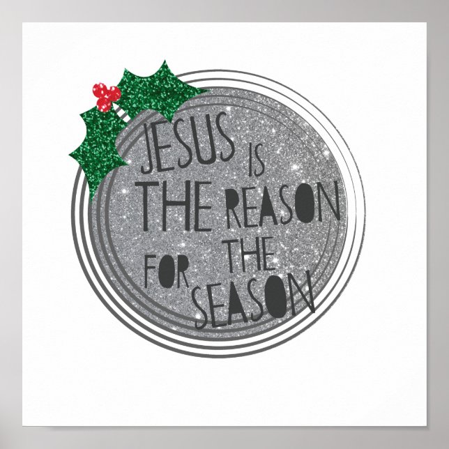 Poster Jésus est la raison de la saison (Devant)