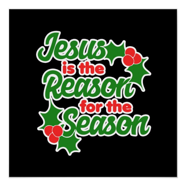 Poster Jésus est la raison de la saison (Devant)