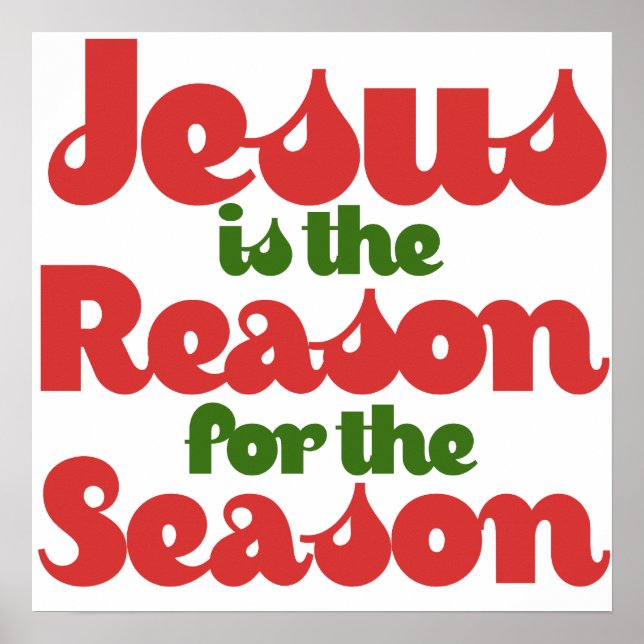 Poster Jésus est la raison de la saison (Devant)