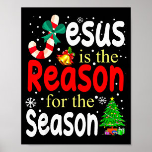 Poster Jésus Est La Raison De La Saison Chrétienne Noël