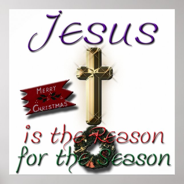 Poster Jésus est la raison de la saison de l'impression e (Devant)