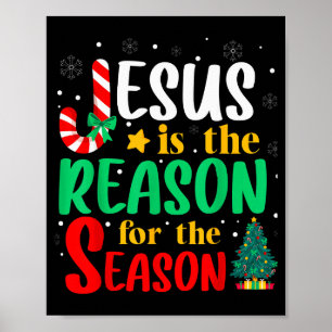 Poster Jésus Est La Raison De La Saison De Noël Chris