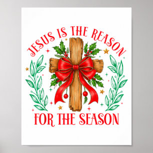 Poster Jésus Est La Raison De La Saison De Noël Chris