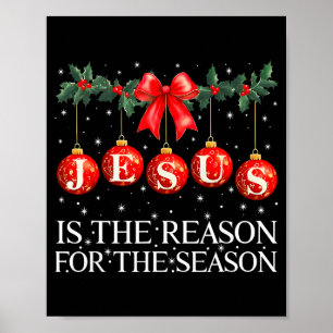 Poster Jésus est la raison de la saison de Noël Xmas