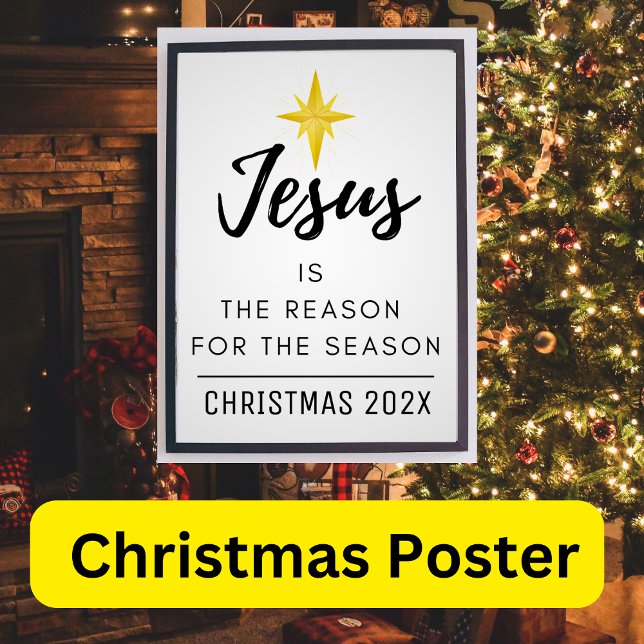 Poster Jésus est la raison de la saison Noël (Créateur téléchargé)
