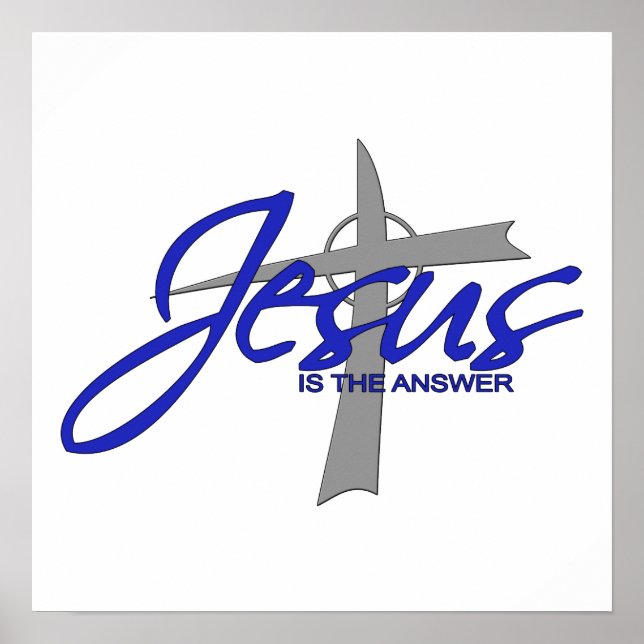 Poster Jésus est la réponse (Devant)