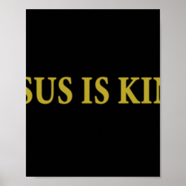 Poster Jésus est le roi Christian Pullover HoodieJésus es (Devant)