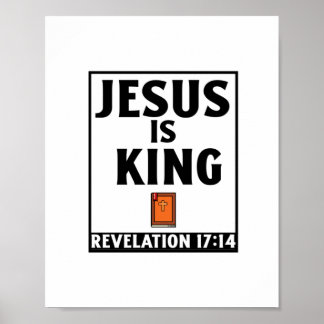 Poster Jésus est le roi de la foi religieuse chrétienne b