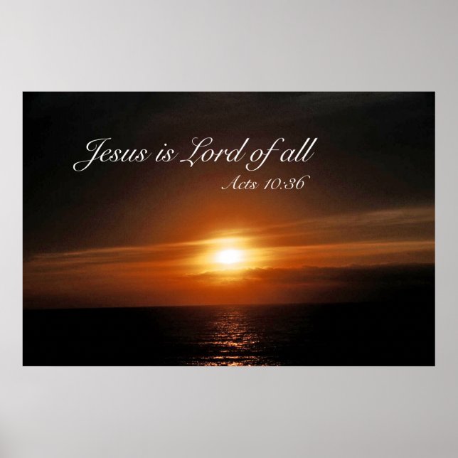 Poster Jésus est le Seigneur de tous (Devant)