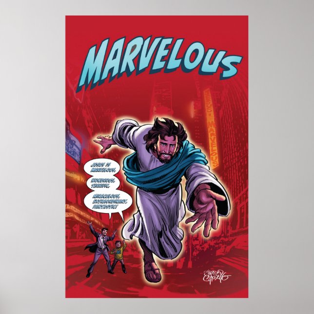Poster Jésus est merveilleux (Devant)